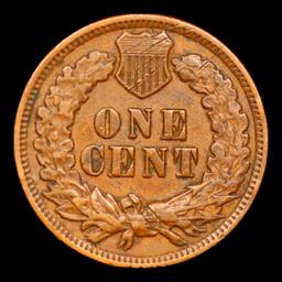 1902 Indian Cent 1c Grades Choice AU