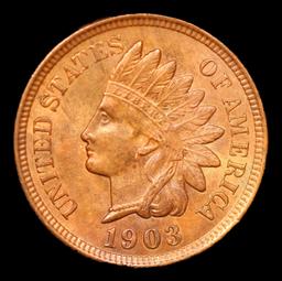 1903 Indian Cent 1c Grades Choice Unc RB