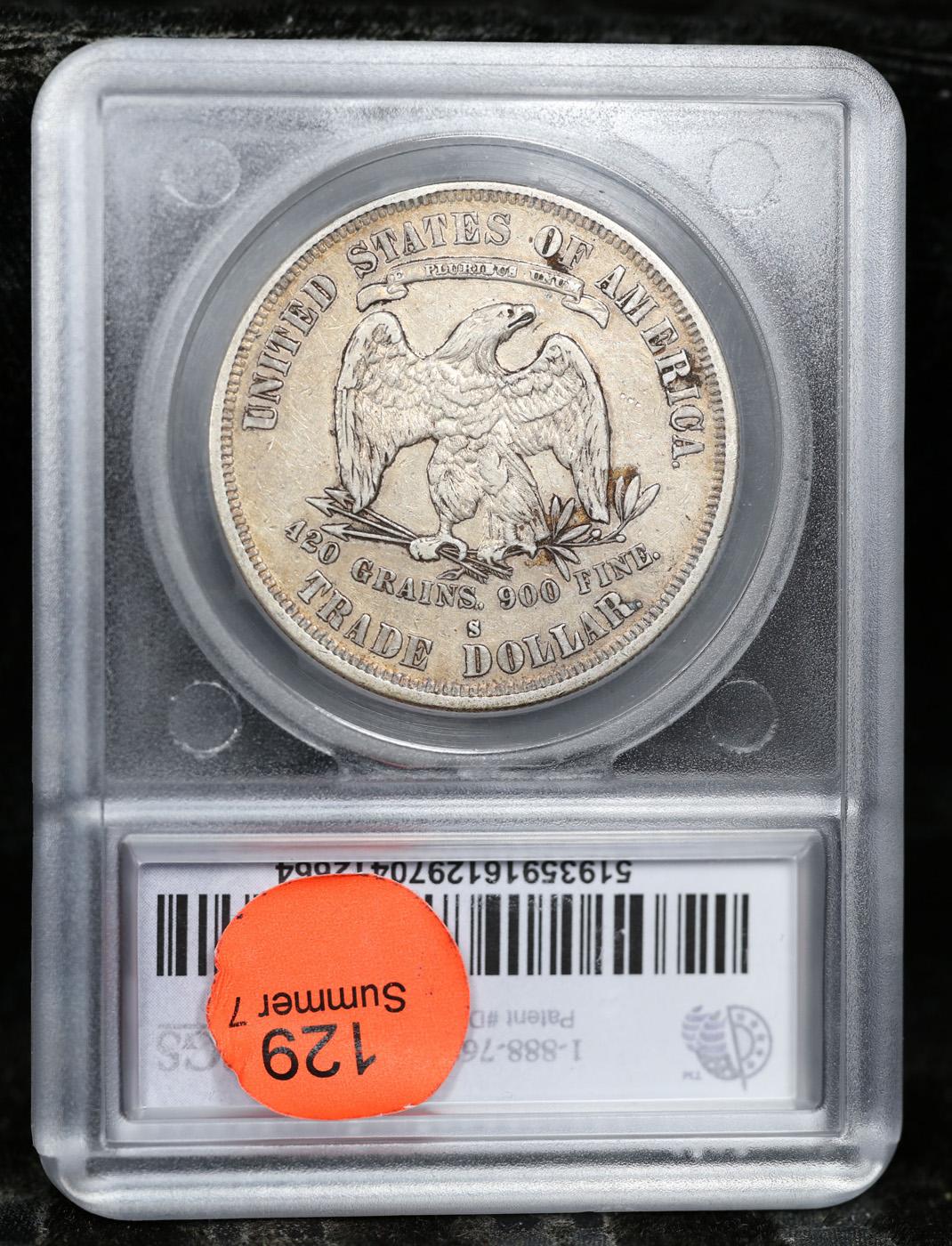 1878-s Trade Dollar $1 Graded au55 BY SEGS