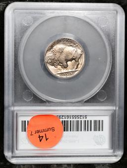 1938-d Buffalo Nickel 5c Graded ms67 By SEGS