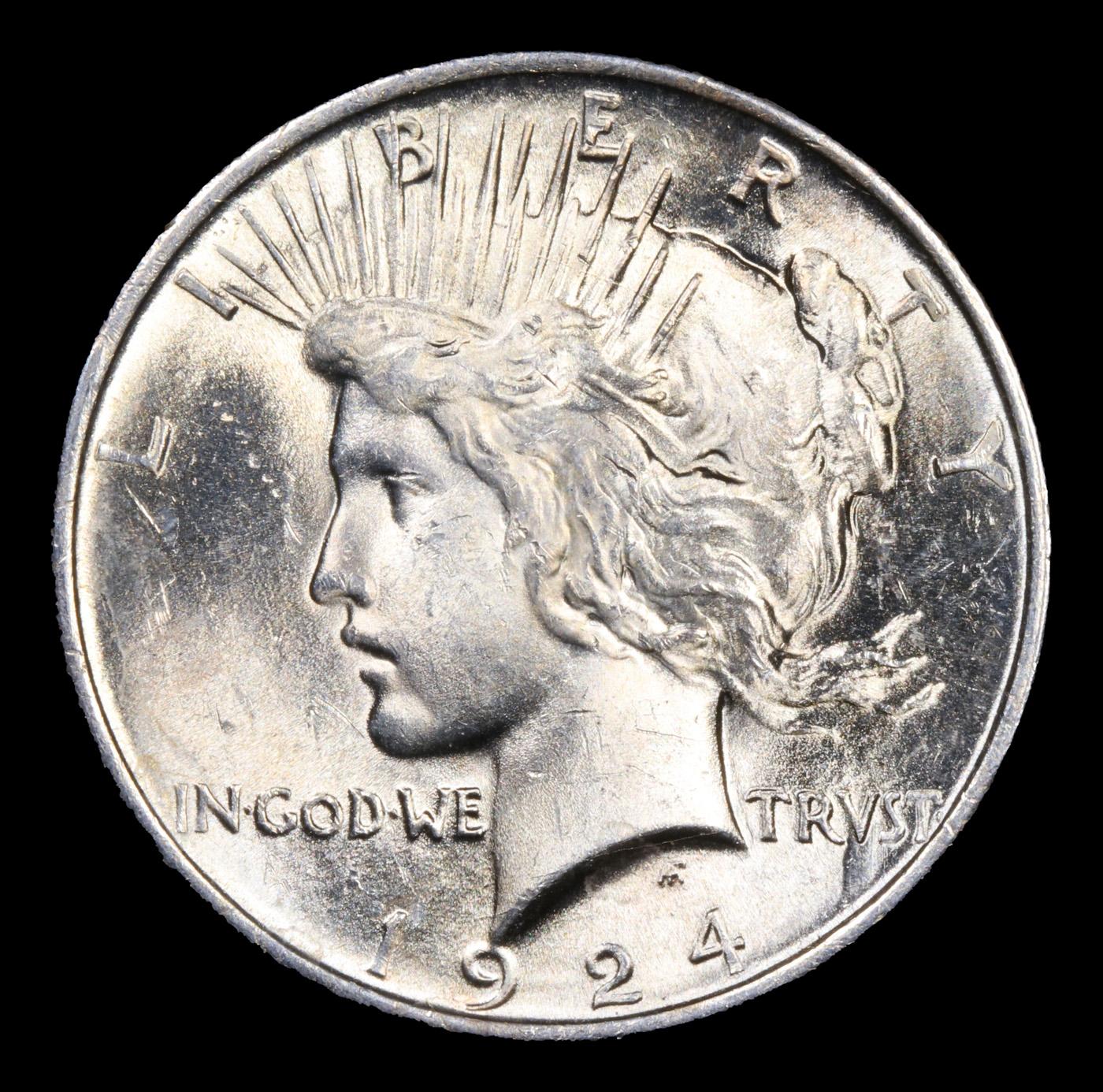 1924-p Peace Dollar $1 Grades Choice Unc