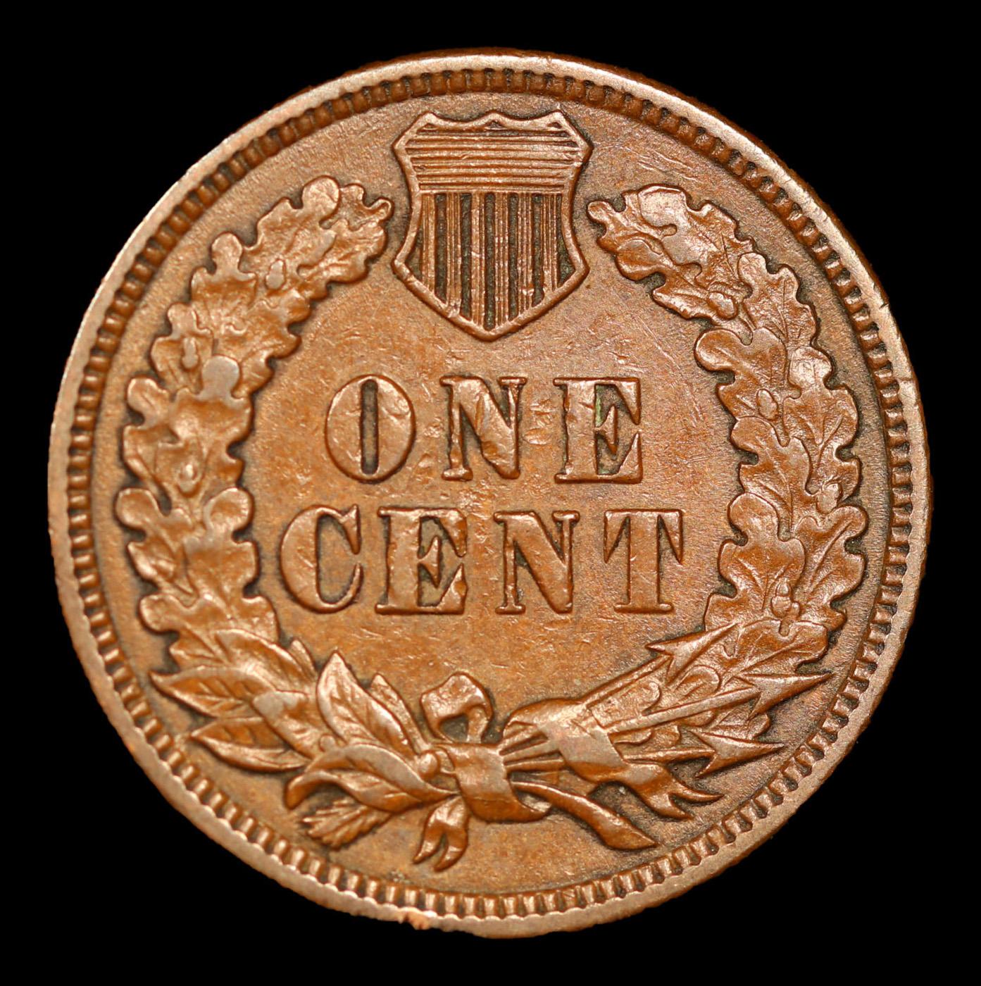 1883 Indian Cent 1c Grades Choice AU/BU Slider