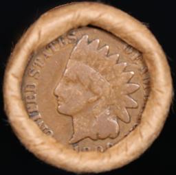 ***Auction Highlight*** Indian cent 1c orig roll, 1909 end S other end (fc)