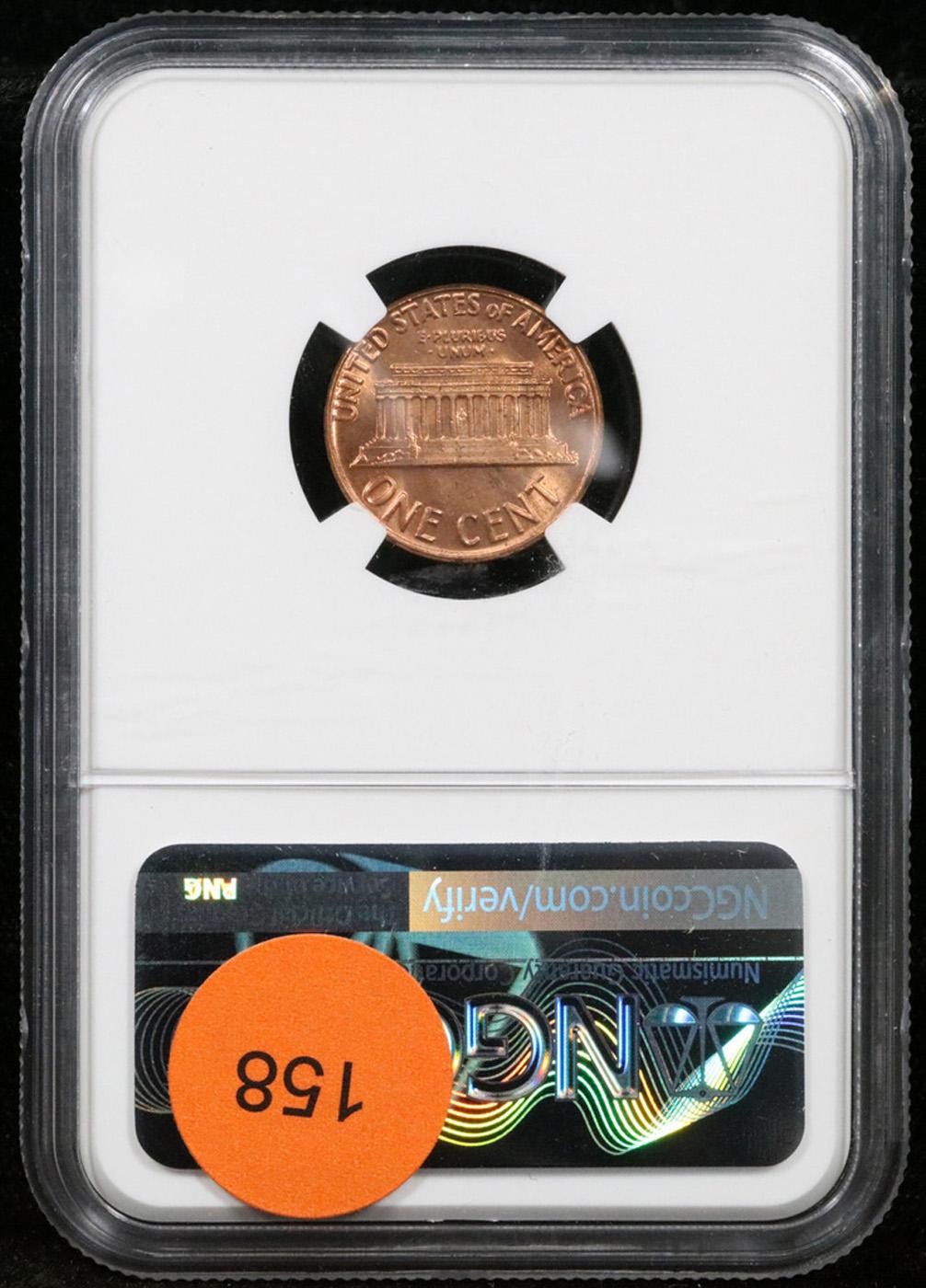 NGC 1969-d Lincoln Cent 1c Graded ms65 rd By NGC