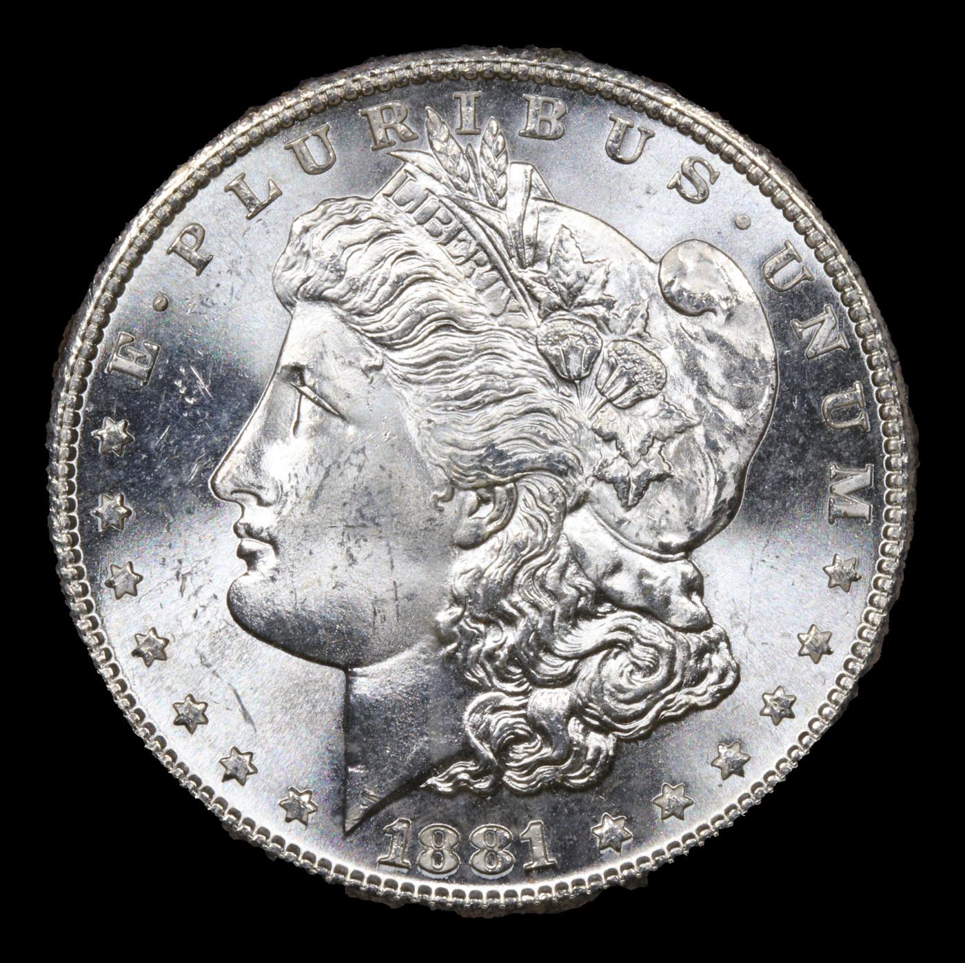 ***Auction Highlight*** 1881-s Morgan Dollar $1 Graded ms66+ By SEGS (fc)