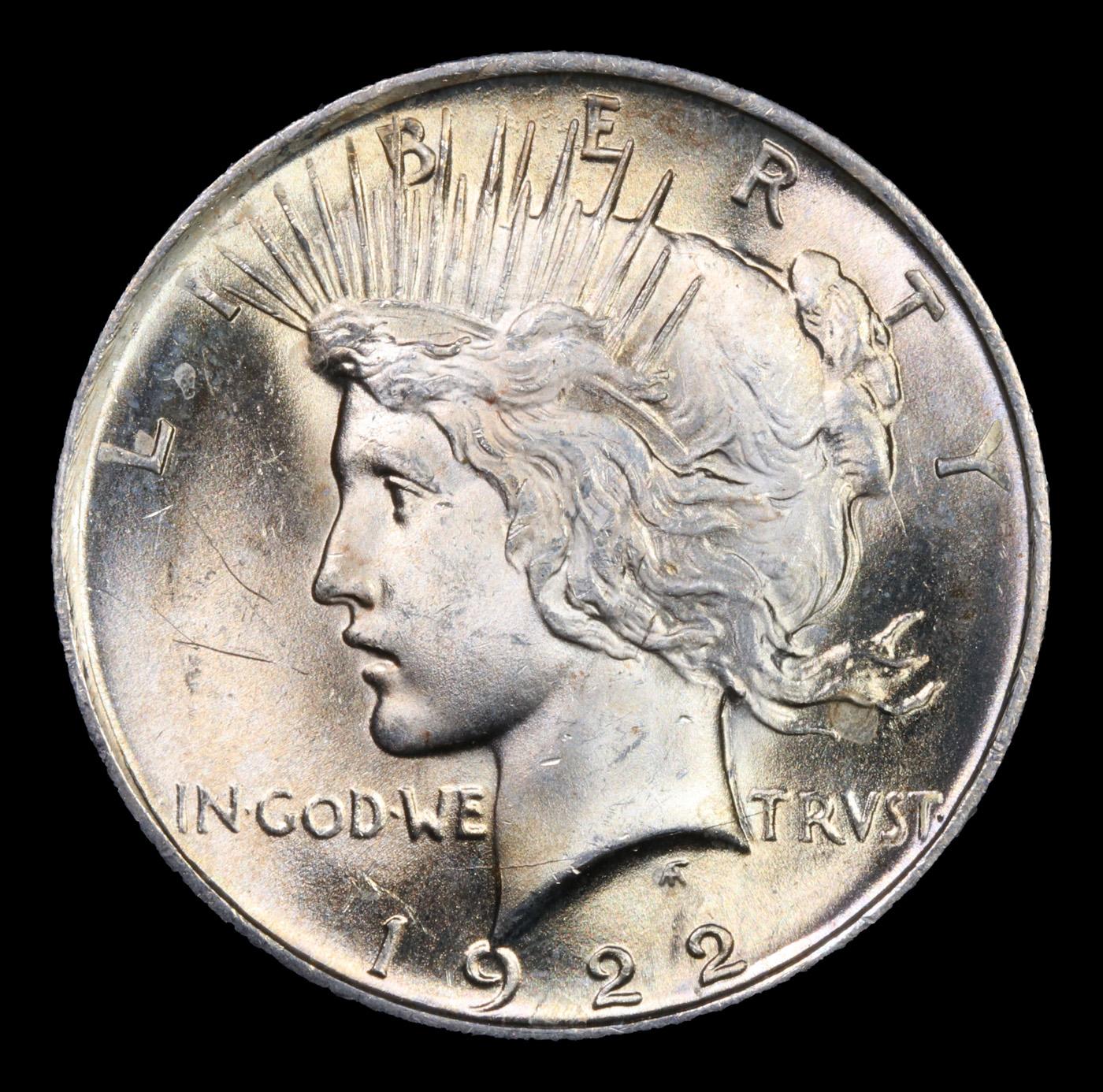 1922-p Peace Dollar $1 Grades Choice+ Unc