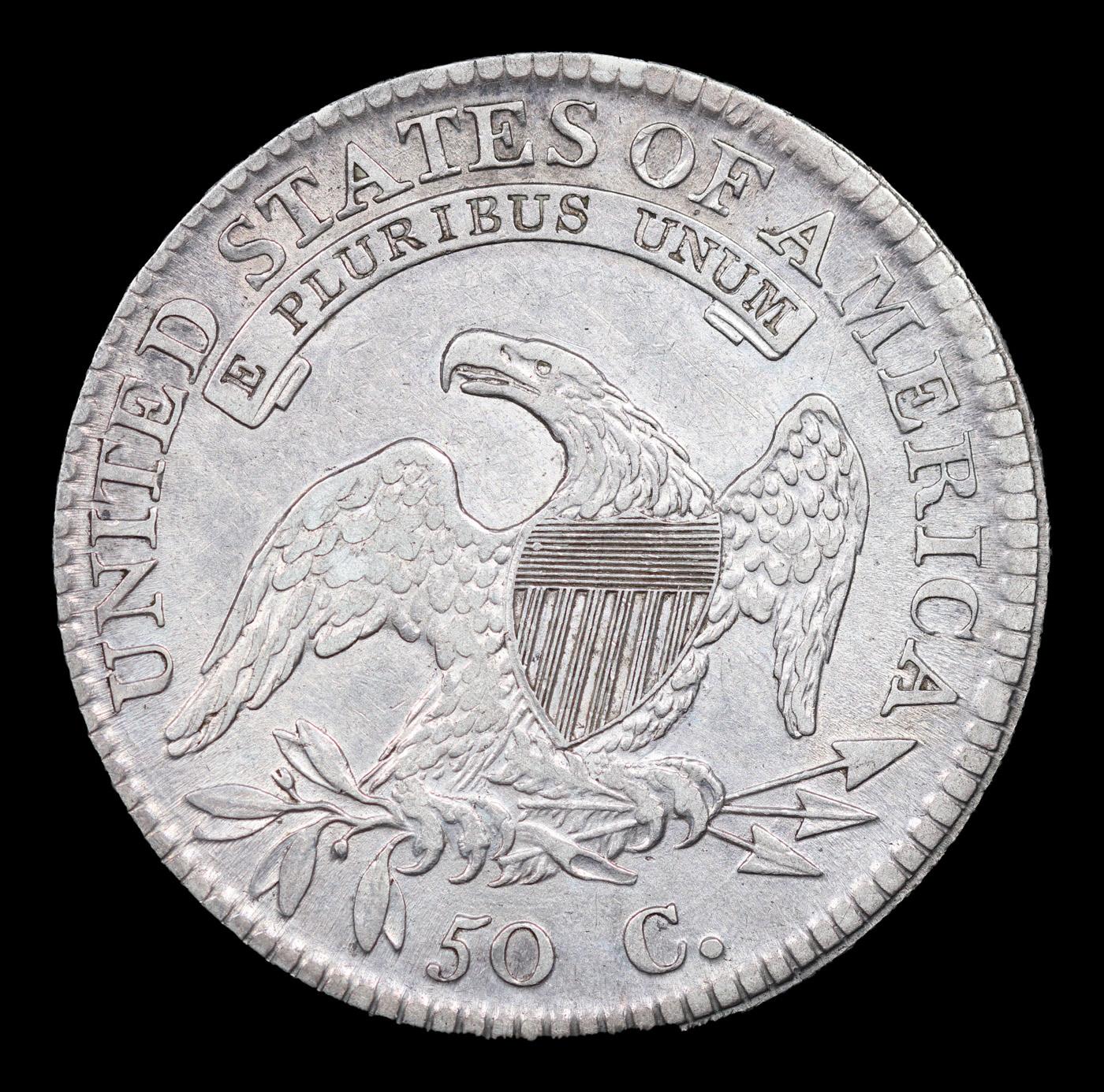 ***Auction Highlight*** 1812 Capped Bust Half Dollar 50c Graded au53 details BY SEGS (fc)