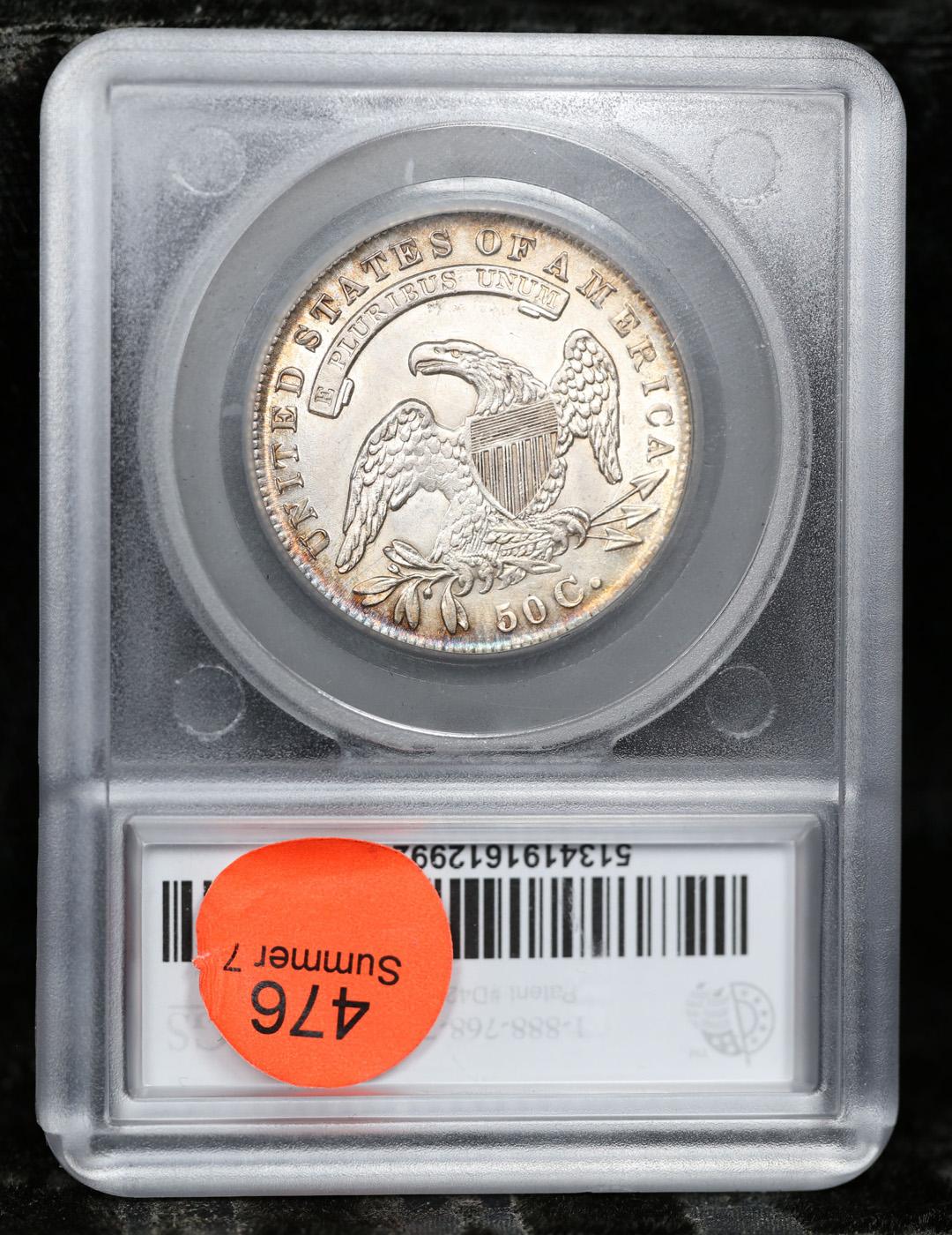 1835 Capped Bust Half Dollar 50c Graded au55 BY SEGS