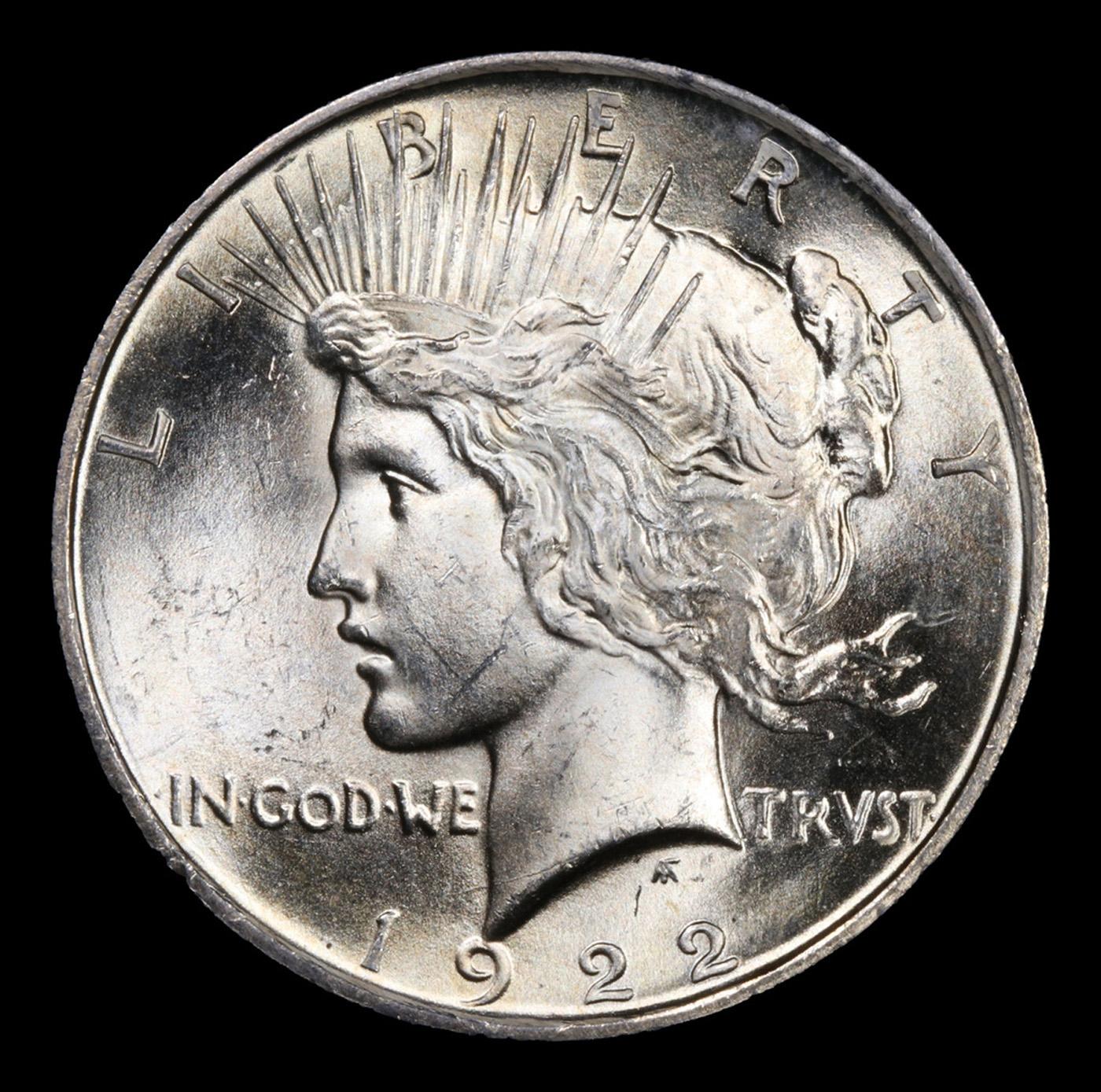 1922-p Peace Dollar $1 Grades GEM+ Unc