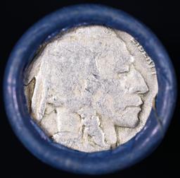 Buffalo Nickel Shotgun Roll in Old Bank Style 'Bell Telephone'  Wrapper 1927 & S Mint Ends