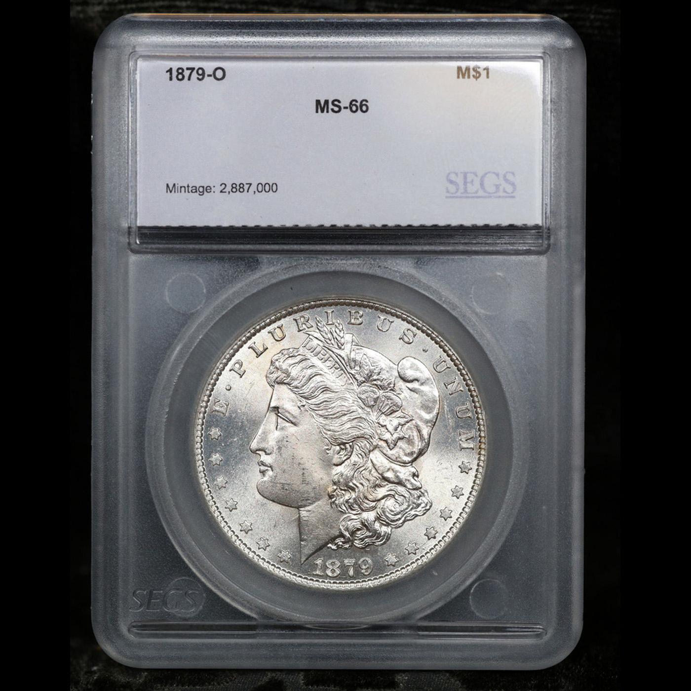 ***Auction Highlight*** 1879-o Morgan Dollar Near TOP POP! $1 Graded ms66 By SEGS (fc)