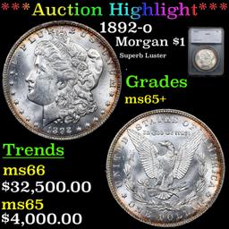 ***Auction Highlight*** 1892-o Morgan Dollar $1 Graded ms65+ By SEGS (fc)