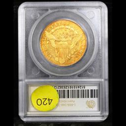 ***Auction Highlight*** 1801 Draped Bust $10 Gold Eagle BD-2 Graded ms62 details By SEGS (fc)