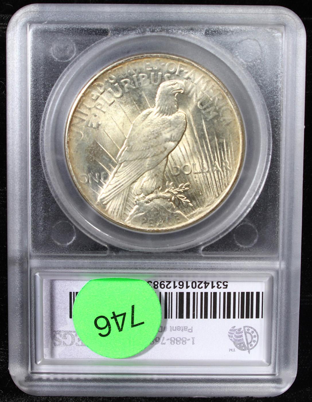 ***Auction Highlight*** 1925-p Peace Dollar Near TOP POP! $1 Graded ms67+ By SEGS (fc)