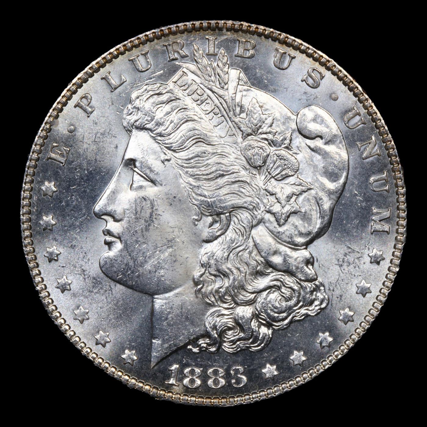 1883-p Morgan Dollar $1 Grades Choice+ Unc