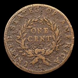 ***Auction Highlight*** 1793 Wreath Vine & Bars Flowing Hair large cent 1c Graded vf25 By SEGS (fc)