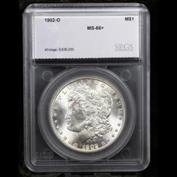 ***Auction Highlight*** 1902-o Morgan Dollar Near TOP POP! $1 Graded ms66+ By SEGS (fc)