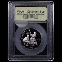 Proof 1995-S Olympics Basketball Modern Commem Half Dollar 50c Graded GEM++ Proof Deep Cameo By USCG