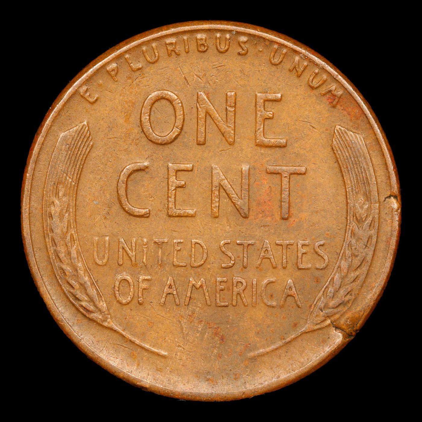 1955-p Lincoln Cent Mint Error 1c Grades Choice AU