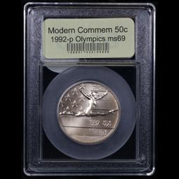 1992-p Olympics Modern Commem Half Dollar 50c Graded ms69 By USCG