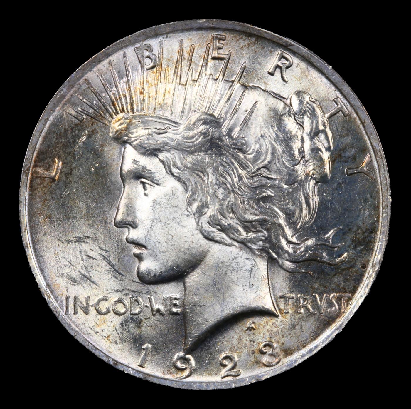 1923-p Peace Dollar $1 Grades Select+ Unc