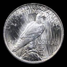 1923-p Peace Dollar $1 Grades Select+ Unc