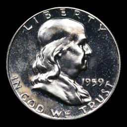 Proof 1959 Franklin Half Dollar 50c Grades GEM Proof