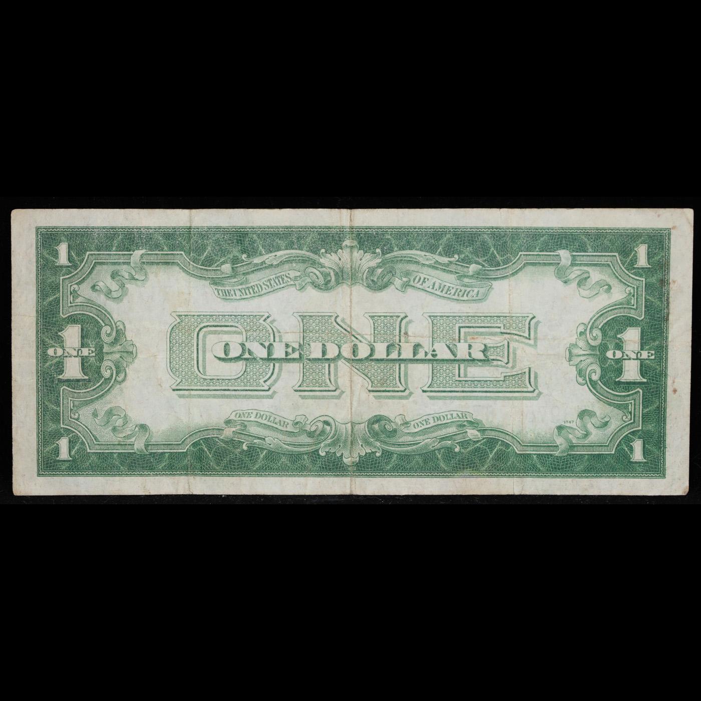 1928A $1 Blue Seal Silver Certificate "funnyback" Grades vf++