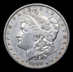 1886-o Morgan Dollar $1 Grades Choice AU