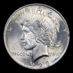 1923-p Peace Dollar $1 Grades Choice Unc