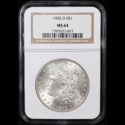 NGC 1902-o Morgan Dollar $1 Graded ms64 By NGC