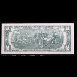 1976 $2 Green Seal Federal Reserve Note (New York, NY) Grades Select AU