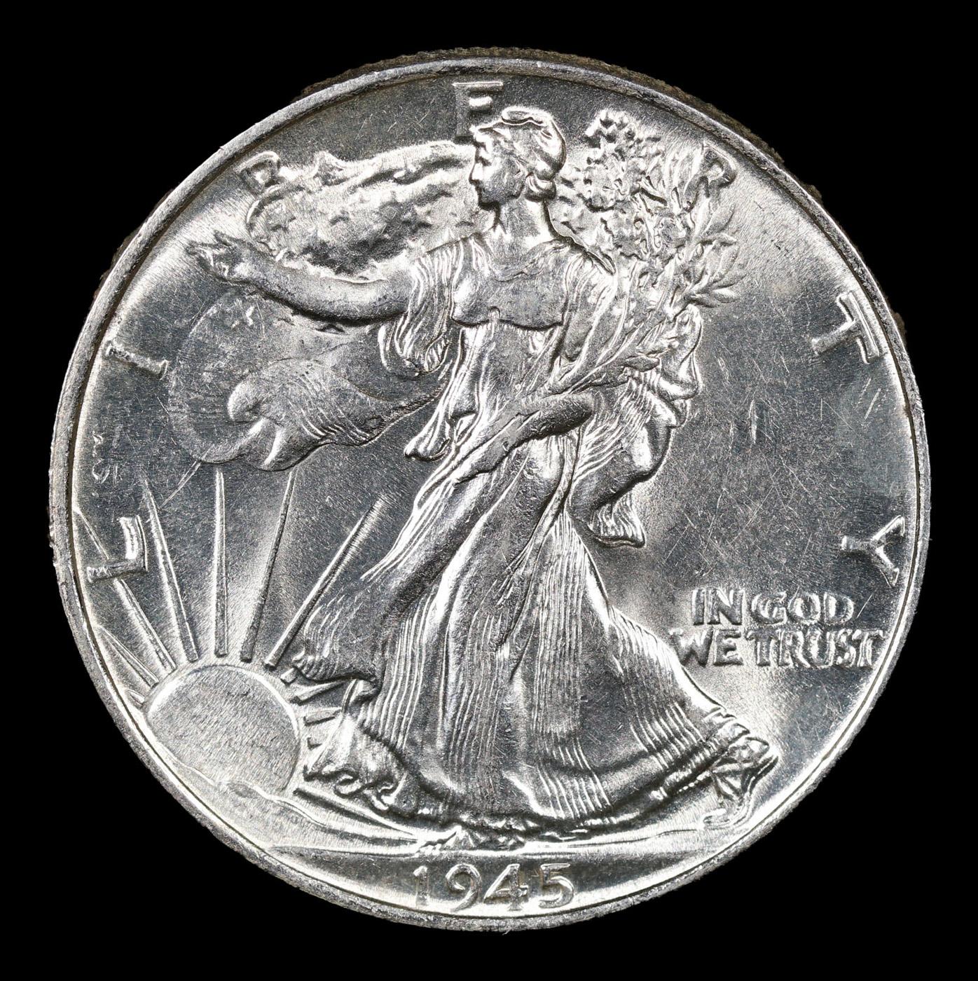 1945-p Walking Liberty Half Dollar 50c Grades Select Unc