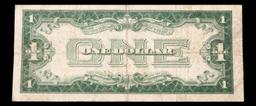 1928A $1 Blue Seal Silver Certificate "funnyback" FR-1601 Grades vf, very fine