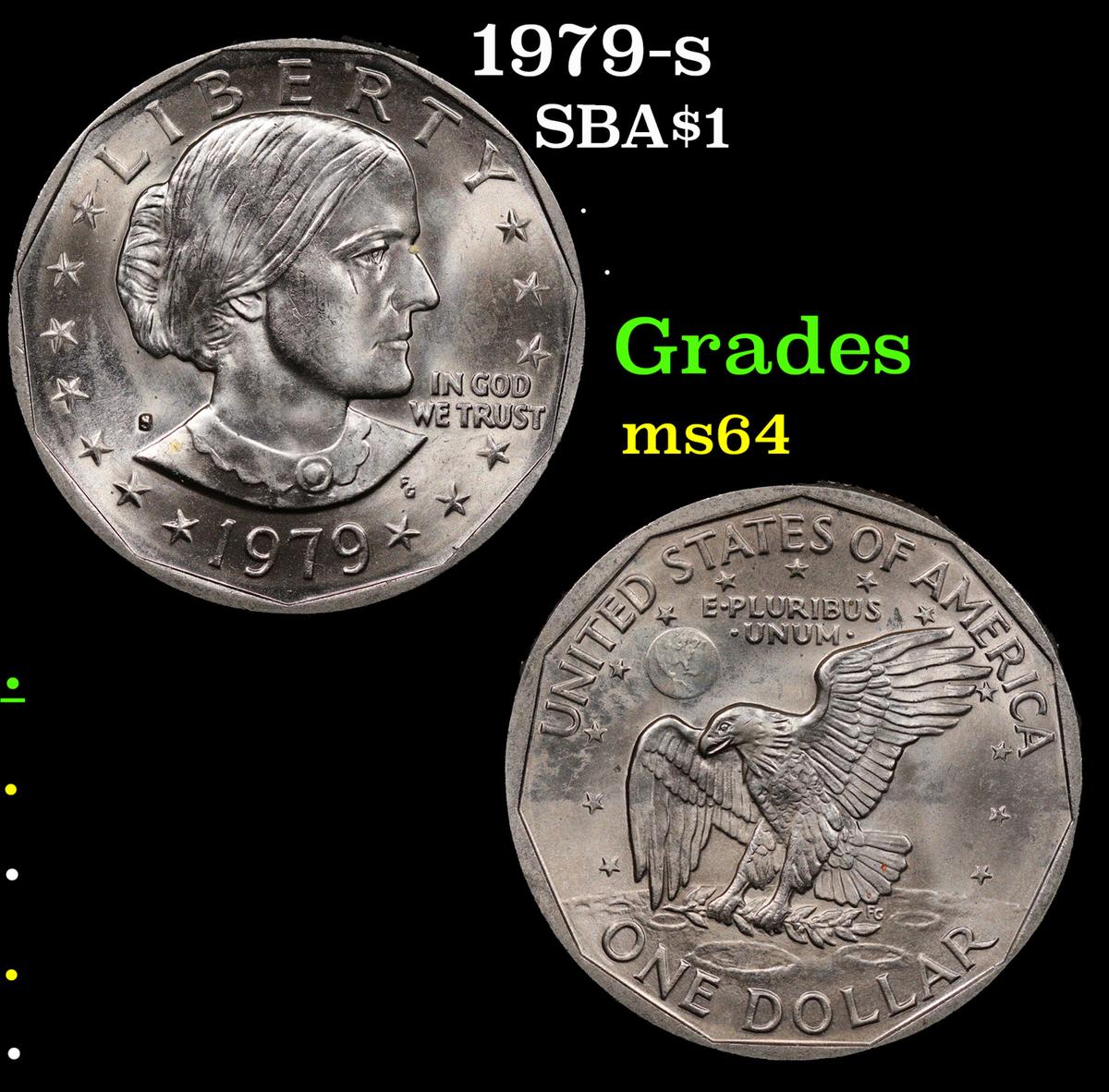 1979-s Susan B. Anthony Dollar $1 Grades Choice Unc