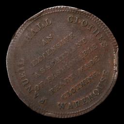 (1835-44) Token HT-164 Copper Wm. H. Milton & Co. MA, BN Hard Times Token 1c Grades f details