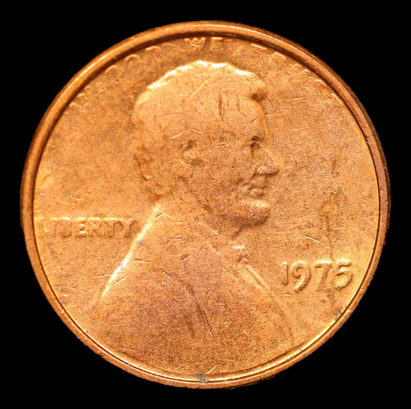 1975-p Lincoln Cent Major Mint Error 1c Grades Select Unc RD