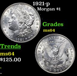 1921-p Morgan Dollar $1 Grades Choice Unc