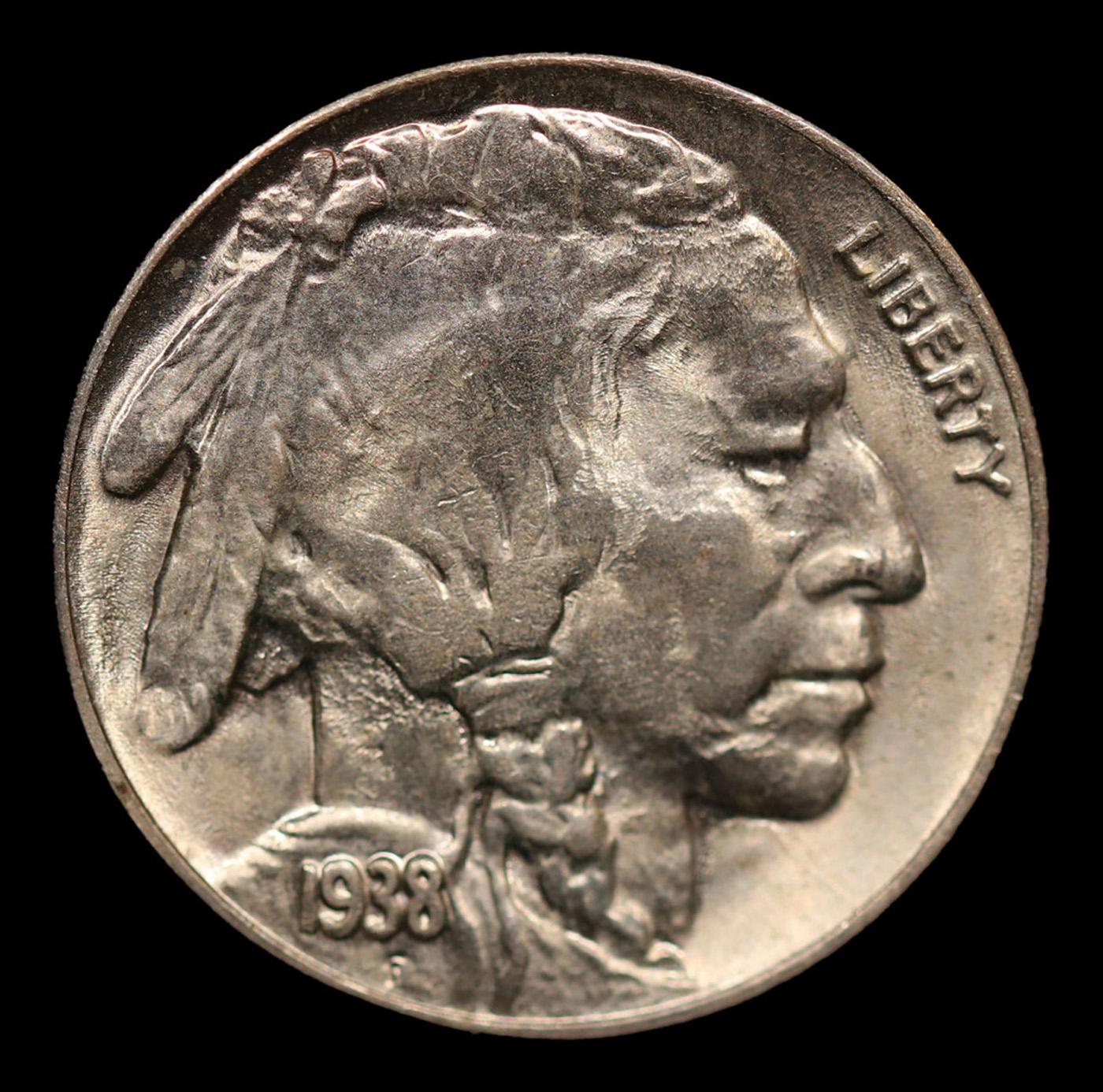 1938-d Buffalo Nickel 5c Grades GEM++ Unc