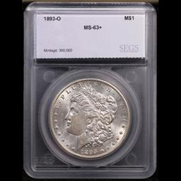 ***Auction Highlight*** 1893-o Morgan Dollar $1 Graded ms63+ By SEGS (fc)