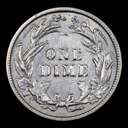 1914-p Barber Dime 10c Grades AU Details