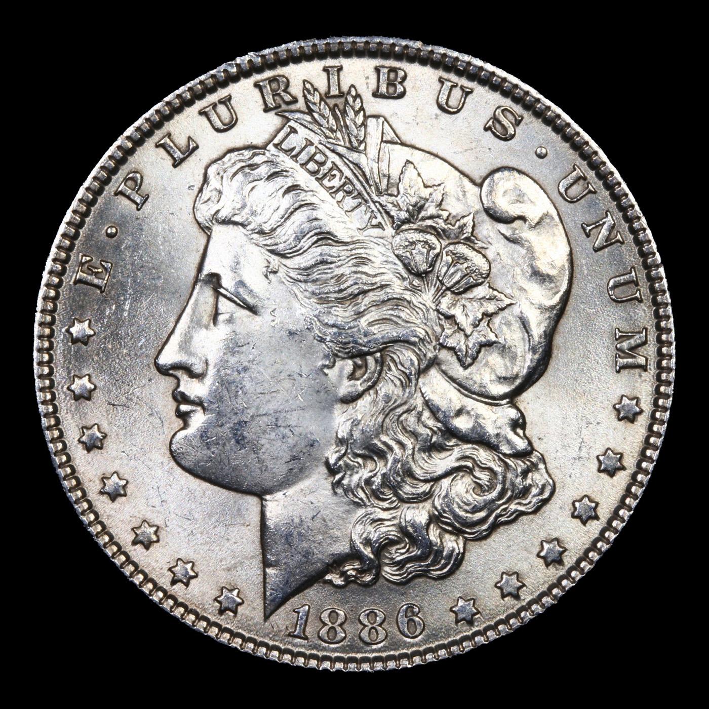 1886-p Morgan Dollar $1 Grades GEM Unc