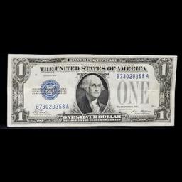 1928 $1 Blue Seal Silver Certificate "Funny Back" Grades vf+