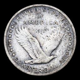 ***Auction Highlight*** 1916-p Standing Liberty Quarter 25c Graded xf40 BY SEGS (fc)