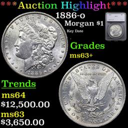 ***Auction Highlight*** 1886-o Morgan Dollar $1 Graded ms63+ by SEGS (fc)