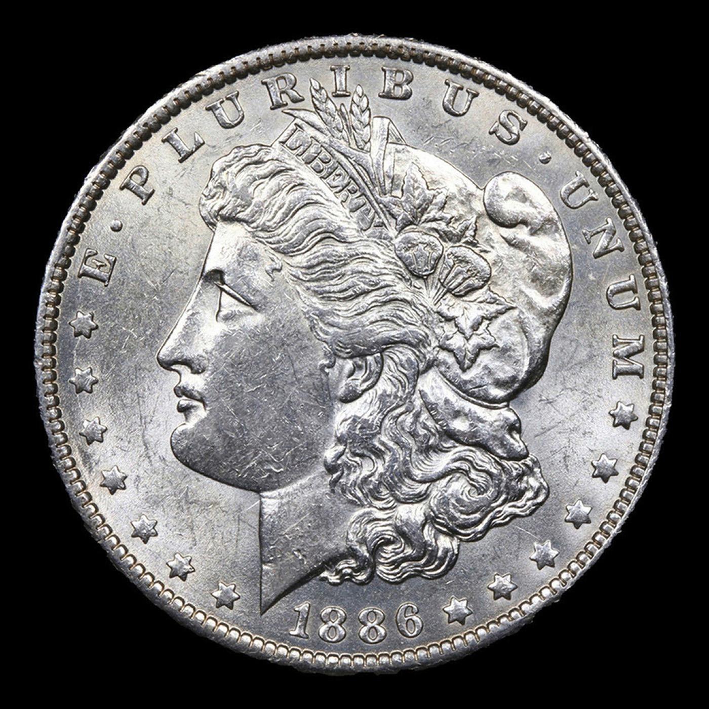 ***Auction Highlight*** 1886-o Morgan Dollar $1 Graded ms63+ by SEGS (fc)