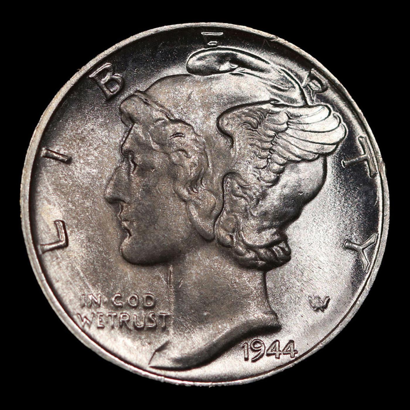 1944-p Mercury Dime 10c Grades GEM+ Unc