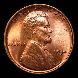 1934-p Lincoln Cent 1c Grades GEM++ RD