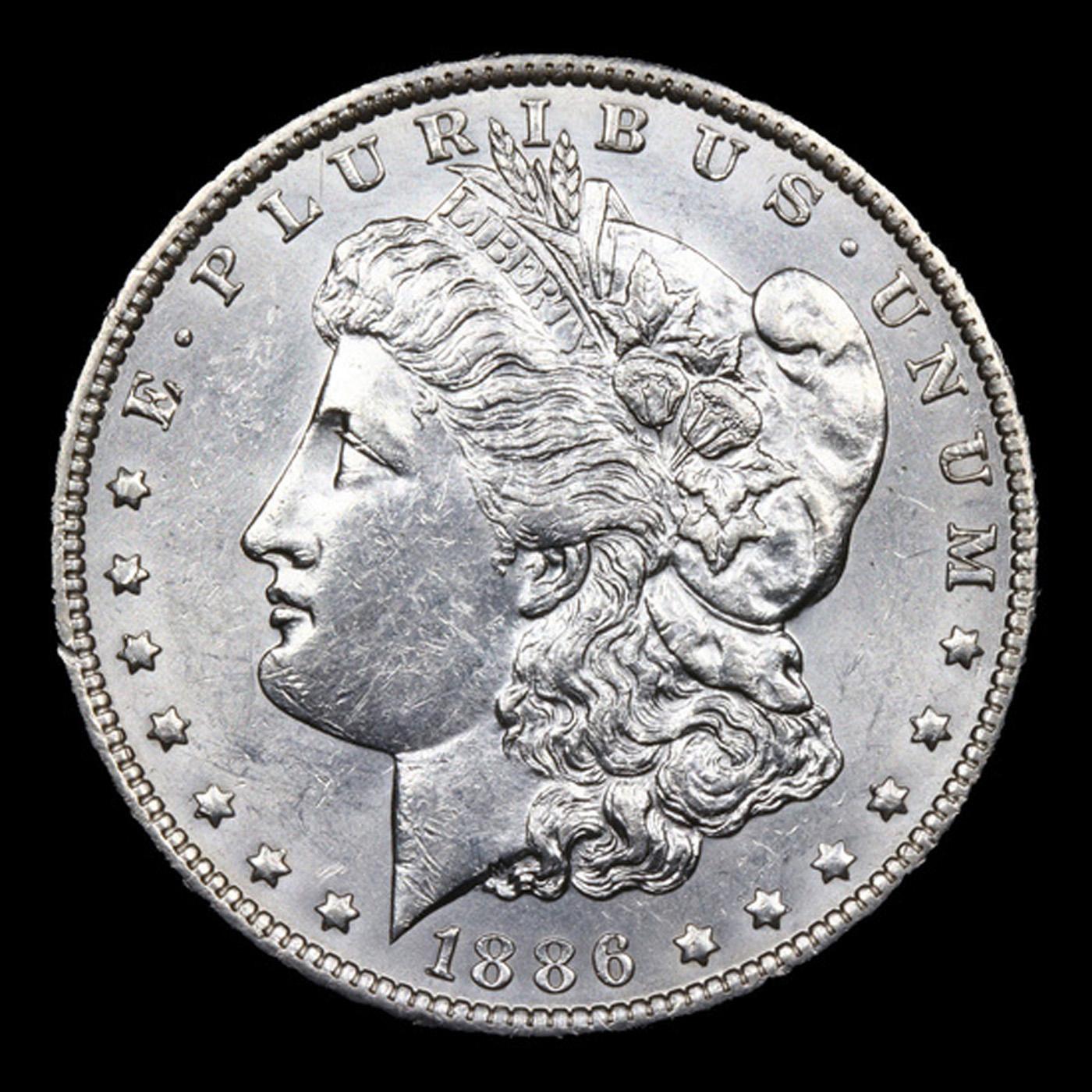 ***Auction Highlight*** 1886-o Morgan Dollar $1 Graded ms62+ BY SEGS (fc)