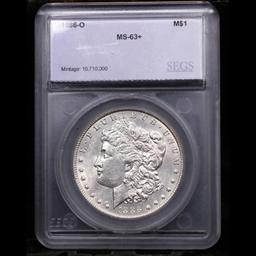 ***Auction Highlight*** 1886-o Morgan Dollar $1 Graded ms62+ BY SEGS (fc)